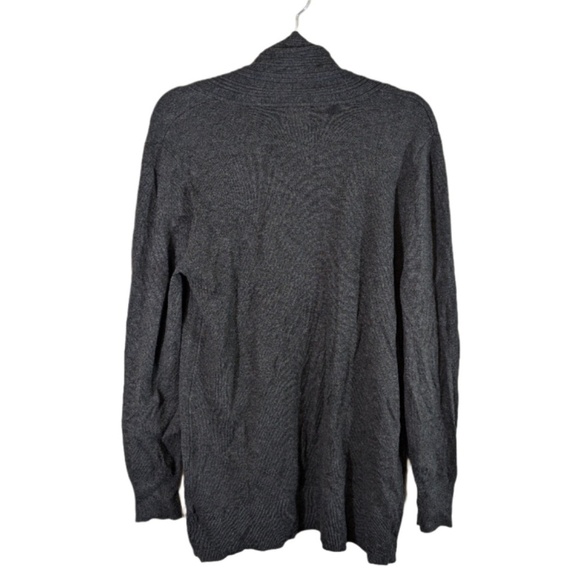 Cielo Gray Open Front Cardigan Sweater Size L - Picture 2 of 3
